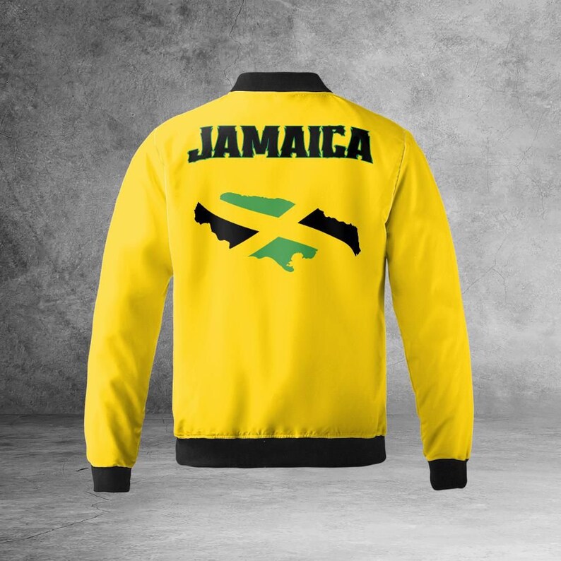 Jamaican Bomber Jacket Unisex Jamaica Coat Jamaica Tracksuit Jamaica