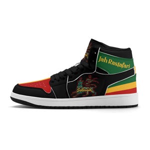 Rastafari Lion of Judah Shoes For Men & Women Rastafari Sneakers Rasta Color Flag Clothing Reggae Trainers Sneakers Jamaica Basketball Shoes