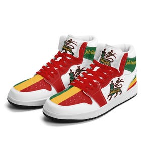 Rastafari Lion of Judah Shoes For Men & Women Rastafari Sneakers Rasta Color Flag Clothing Reggae Trainers Sneakers Jamaica Basketball Shoes