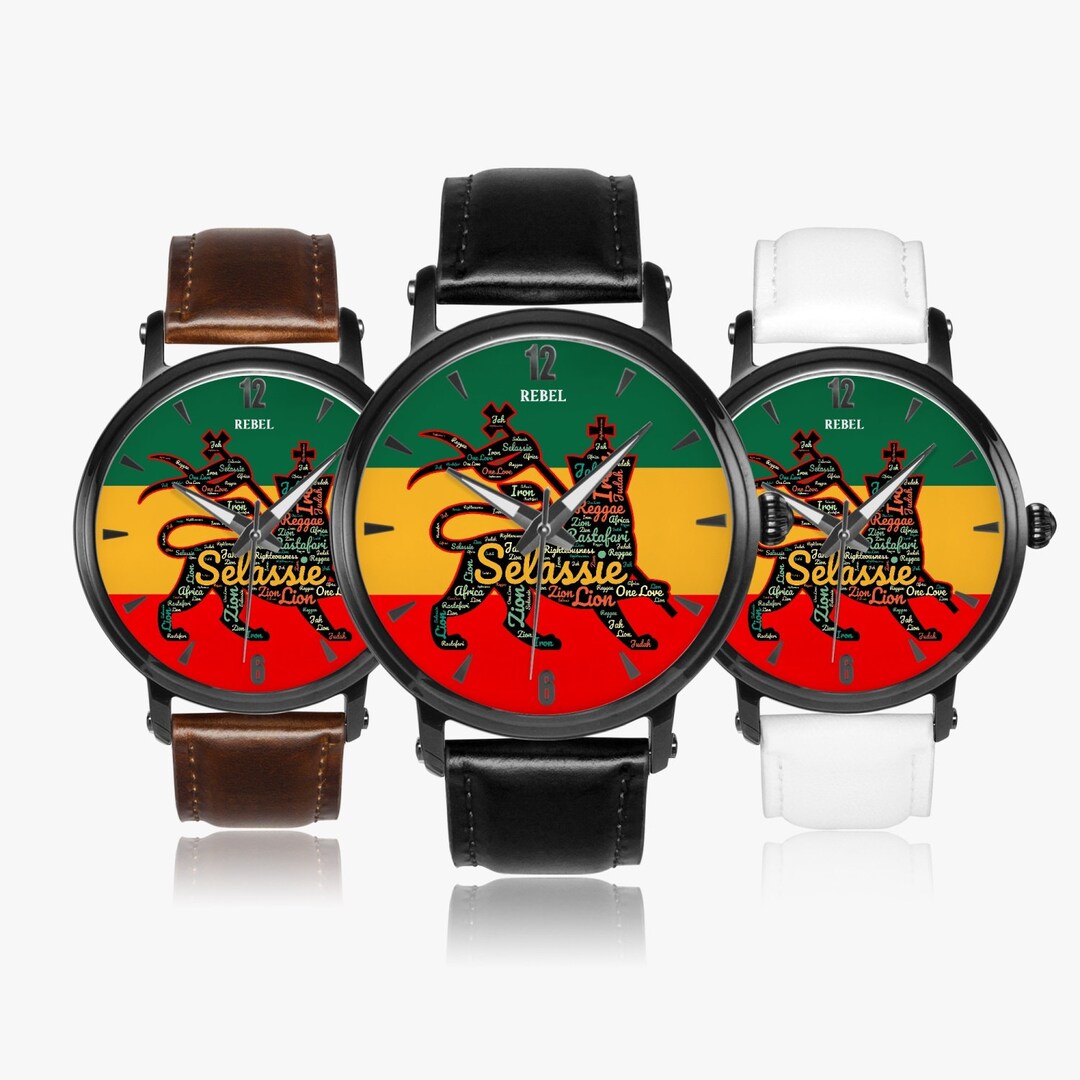 Rasta Lion of Judah Automatic Watch No Battery Mechanical Luxury