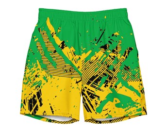 351 Uomo Costume Piscina Leopardato Costume Mare Asciugatura Rapida Costume Surf Pantaloncini con Tasche Tronchi da Surf Estate Costume da Bagno XL