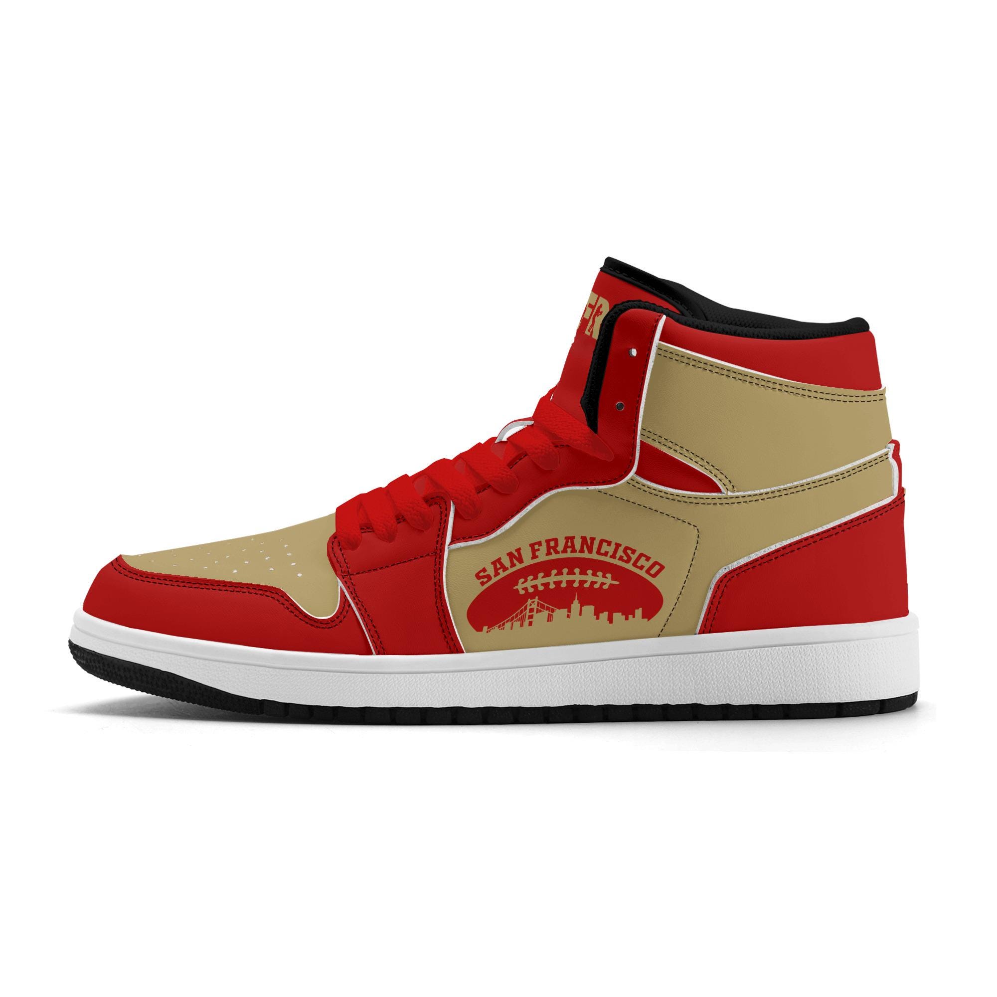 San Francisco Football Team Shoes for Men & Women Team Themed Basketball Sport Shoes Custom Football Sneakers San Francisco Sneakers Gifts