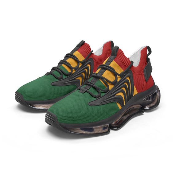 Rasta Shoes for Men & Women Custom National Flag Sneakers  display picture 2