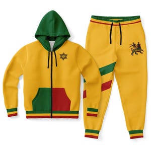 Striped Rasta Track Top Jacket, the Lion of Judah Track Striped Rasta Track Top Jacket, the Lion of Judah Track
