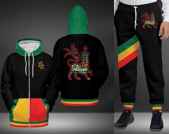 Pantalon De Jogging Homme Style Reggae Rasta - Imprimé Lion Et Motifs Jamaïcains - Coupe Décontractée à Cordon