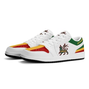 Rastafari Lion of Judah Shoes For Men & Women Rastafari Sneakers Rasta Color Flag Clothing Reggae Trainers Sneakers Jamaica Basketball Shoes