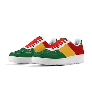 Rasta Shoes for Men & Women Custom Rastafarian Sneakers Jamaica Sneakers National Flag Gym Shoes Reggae Shoes Rasta Color Basketball Shoes