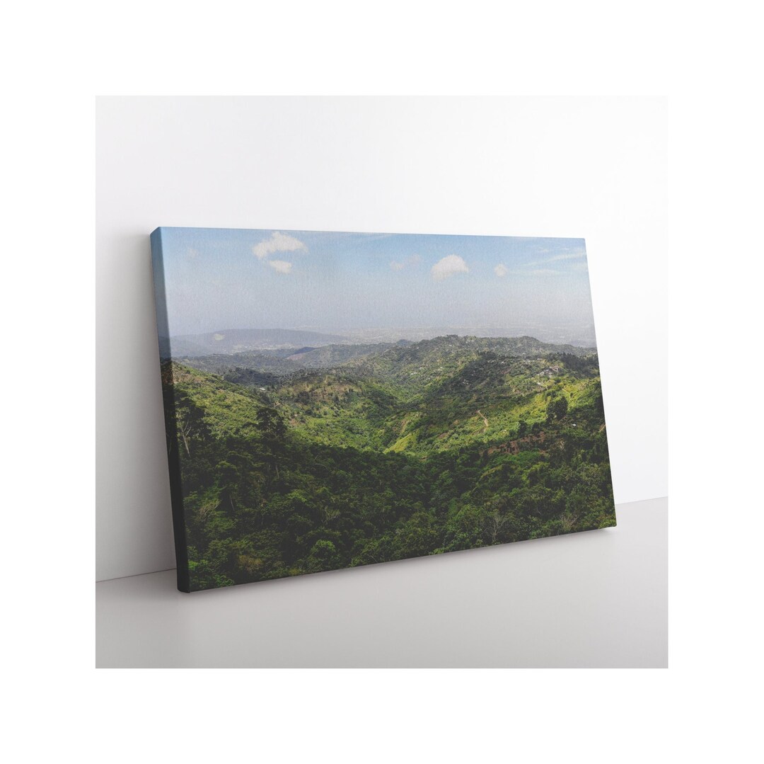 Jamaica Wall Art Blue Mountain Jamaica Home Decor Canvas Art Etsy