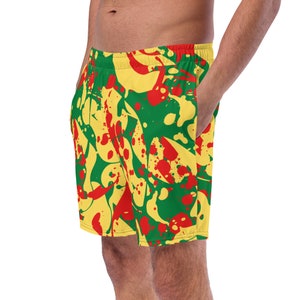 Rastakleuren sportshorts voor heren Rastakleuren zwembroek Rood Groen Geel Jamaica Reggae Workout Gear Gym Fitnesskleding Maten tot 6XL