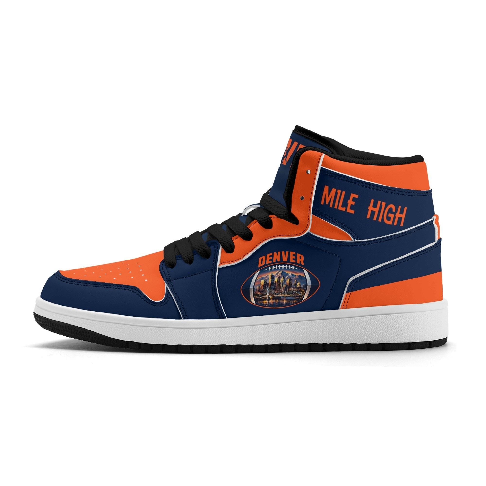 Zapatillas de fútbol del equipo Denver para hombre y mujer, zapatillas deportivas de fútbol con temática de equipo, zapatillas personalizadas de fútbo