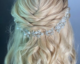 Bridal hair piece Bridal hair vine Bridal Hair Accessories Wedding Hair Accessories Silver Wedding hair piece Rose gold Bridal hair vine