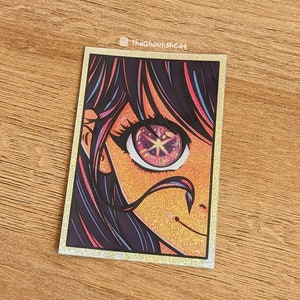 Idol Girl Vinyl Sticker | Pixie Dust Glitter | Anime Sticker