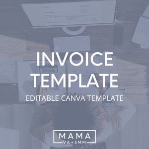 Editable Invoice Template for Virtual Assistants, Social Media Managers + Online Service Providers
