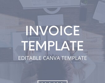Editable Invoice Template for Virtual Assistants, Social Media Managers + Online Service Providers