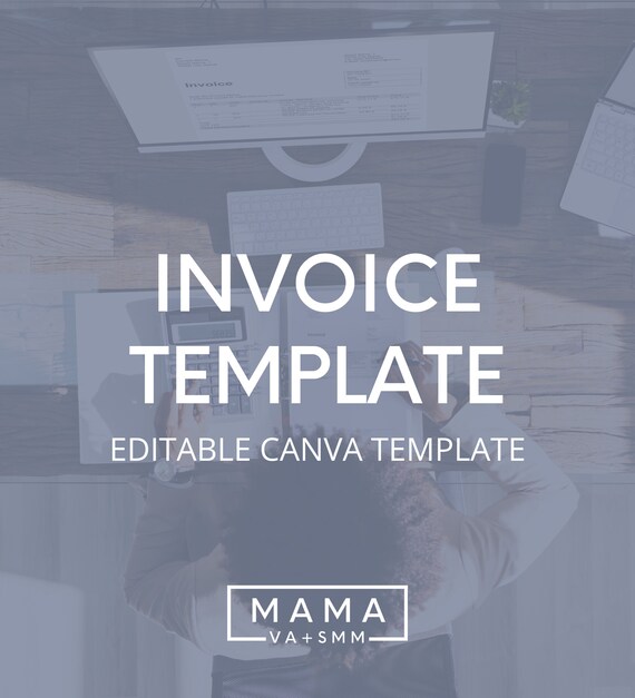 Editable Invoice Template for Virtual Assistants, Social Media Managers + Online Service Providers