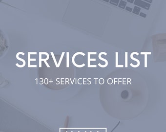 Services List for Virtual Assistants and Social Media Managers