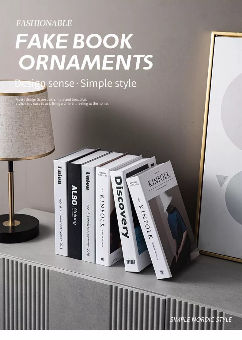  Fashion Inspired Decorative Books - Hardcover Fake Decorative  Books for Coffee Table/Shelves with No Pages - Lightweight Aesthetic Book  Display Stack for Minimalist Office/Home Décor - Set of 3: 0718157502116:  Generic