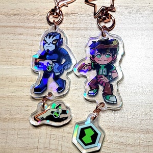 Keychain keyring of your cartoon favorites chibi - Ben 10, Generator Rex
