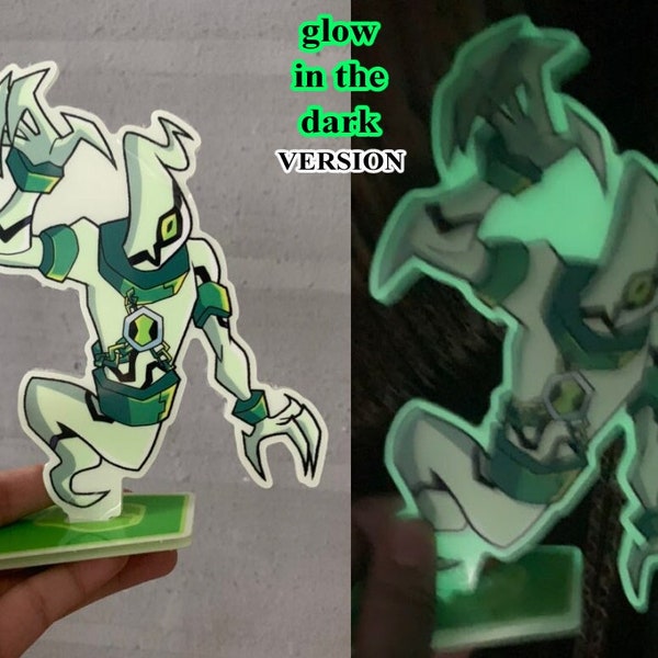 Standee acrylic figure ben 10 omniverse cartoon 15cm with stand