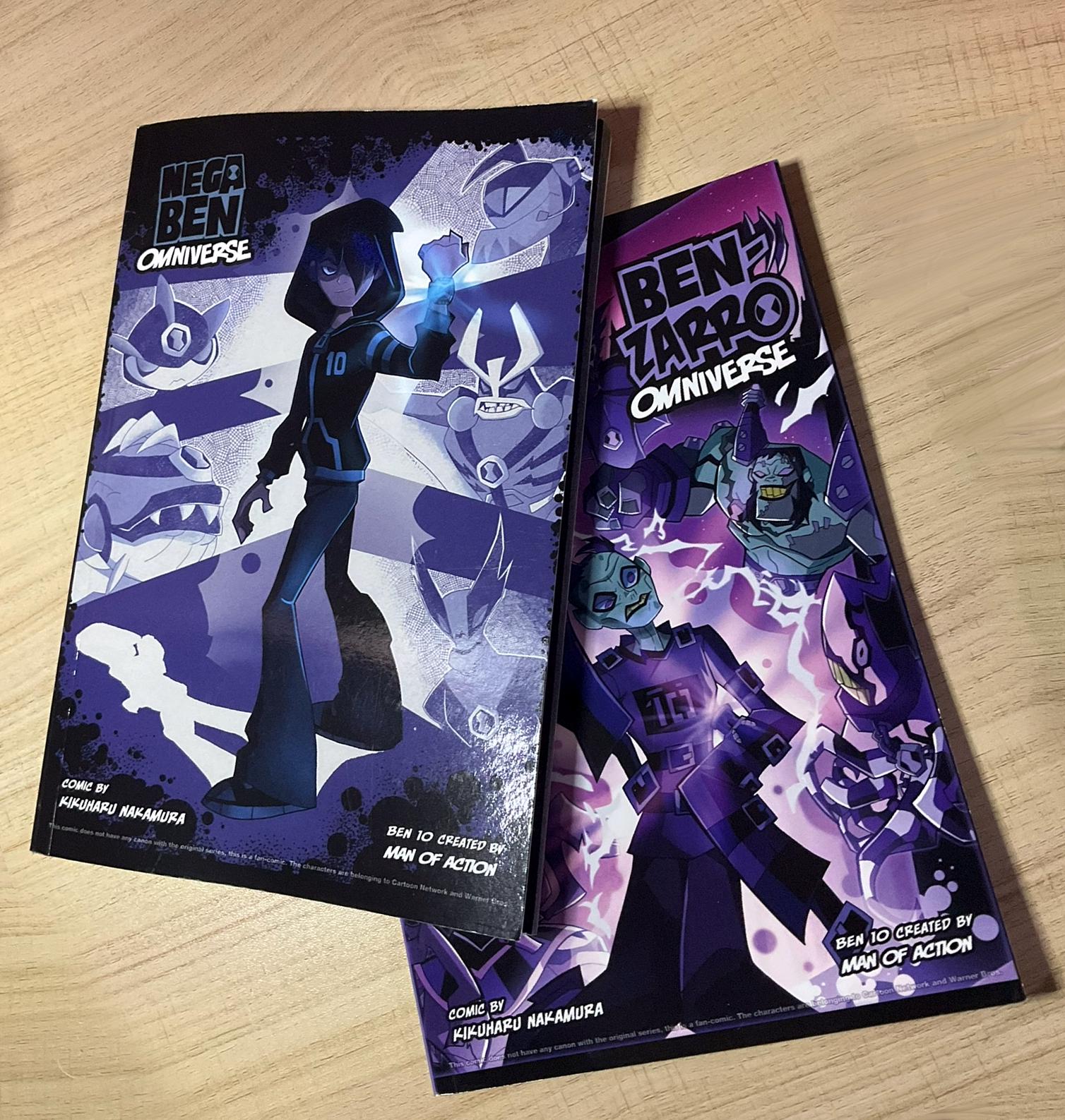 Physical Comic Book Benzarro and Nega Ben [LIMITED] (ben 10