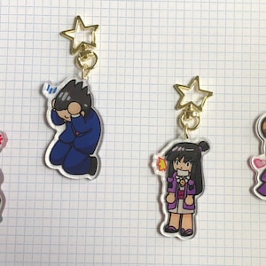Ace Attorney Sprite Acrylic Charms