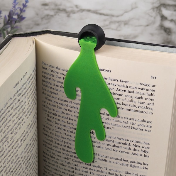 3D Spilled Witches Cauldron Bookmark - Unique Gift for Readers - Novelty 3D Printed Horror Bookmark - Gifts for Teachers and Students