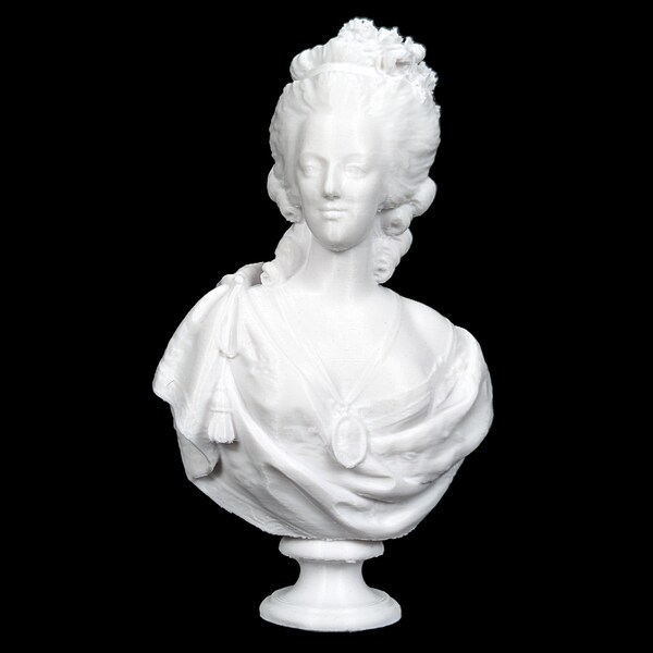 Marie Antoinette Desktop Bust - Royal Decor - French Monarch Statue - Historical Home Accent - Baroque Style Statue - 3D Printed Art