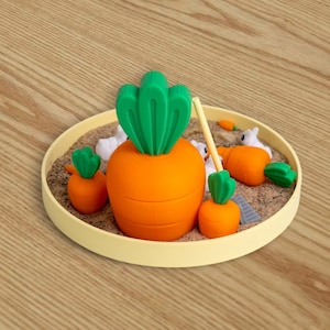 Bunny Zen Garden - Fidget Desk Sandbox - Cubicle Decor - Office Desk ...