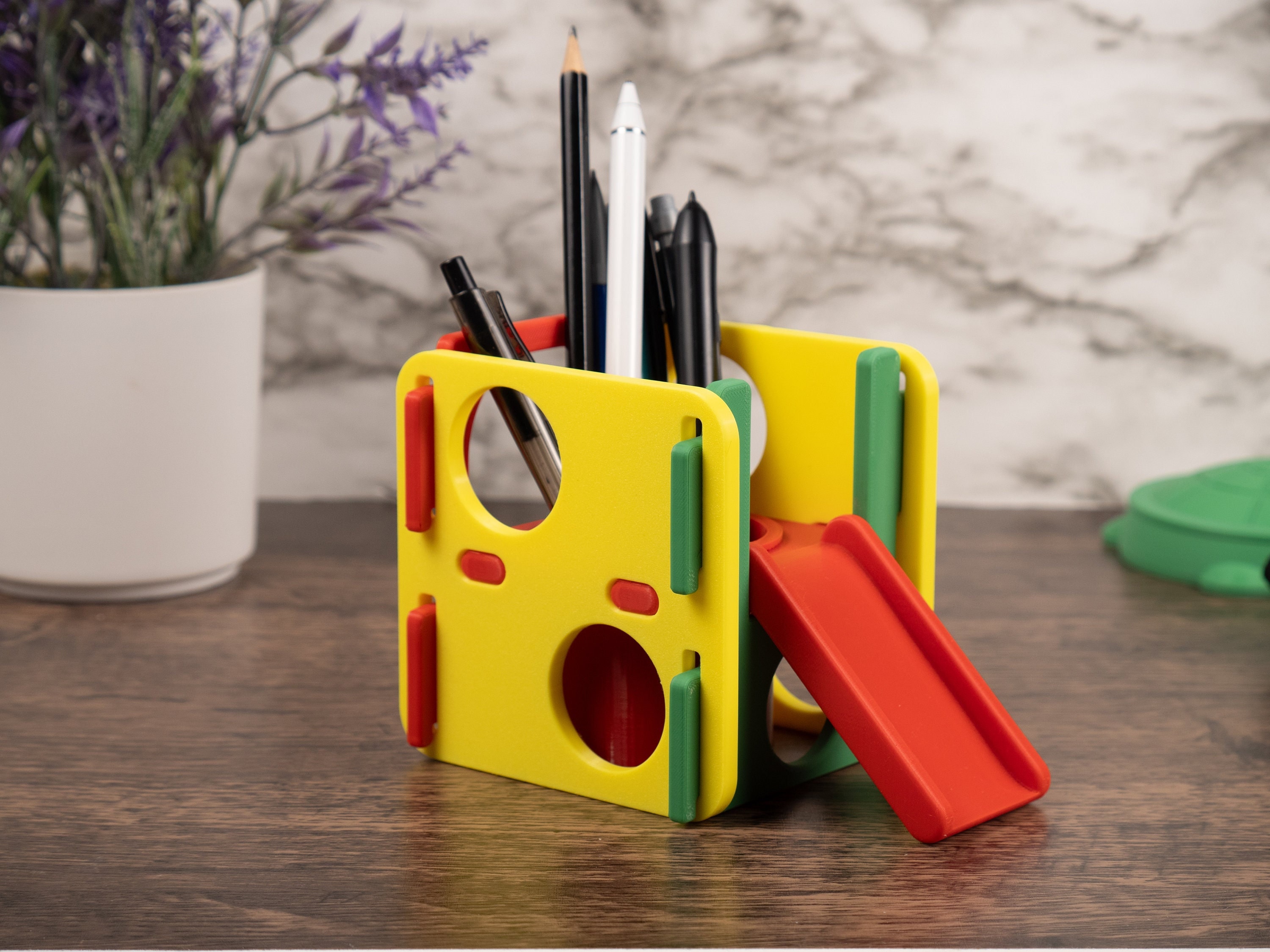 Activity Gym Pencil Holder - Kidcore Desktop Decor - Preschool Teacher Gift - Daycare Pen Holder - Toothbrush Organizer  - Paint Brush Cup