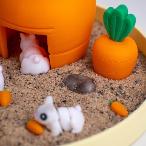 Bunny Zen Garden - Fidget Desk Sandbox - Cubicle Decor - Office Desk ...