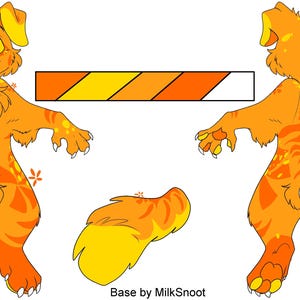 sunny dog mini partial adopt (fursuit) read desc