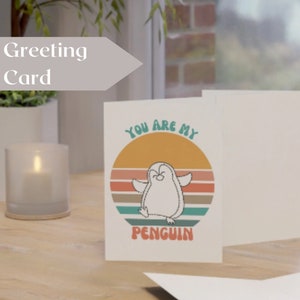 Penguin Gift, Galentines Day Card, Valentines Day Gift, Penguin Lover Gift, Penguin Gift For Women, Galentines Day Gifts,Invitation,Gift Box