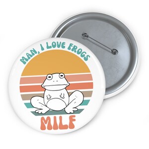 Frog Pin, Grump Frog, Toad Pin, Cottagecore Pins, Aesthetic Pins, Frog Lover Gift, Tree Frog, Pin Display, Pin Board, Frog Accessories,Funny