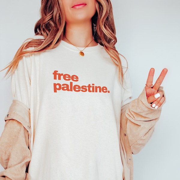 Free Palestine Shirt, Stand With Palestine, Ceasefire Now, Support Palestine, Gaza, Human Rights, Peace, Protest T-shirt, Minimalist, Unisex