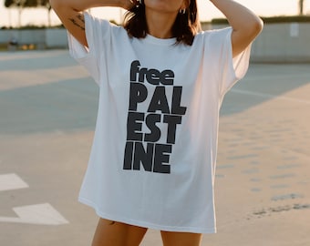 Free Palestine Shirt, Stand With Palestine, Ceasefire Now, Support Palestine, Gaza, Human Rights, Peace, Protest T-shirt, Minimalist, Unisex