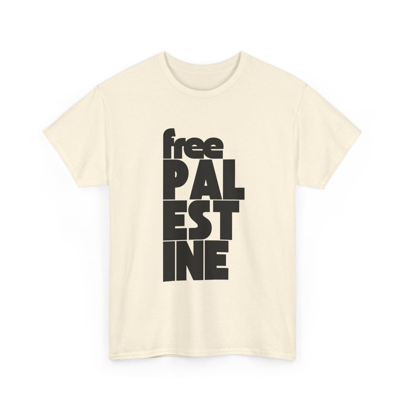 Free Palestine Shirt, Stand With Palestine, Ceasefire Now, Support Palestine, Gaza, Human Rights, Peace, Protest T-shirt, Minimalist, Unisex Natural