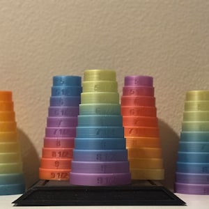 Bracelet Sizer Mandrel - Limited Edition Rainbow Pattern Jewelry Tool One of a Kind Limited Run No Two Tools the Same
