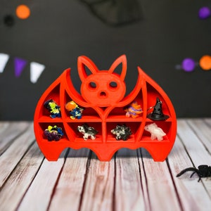 Halloween Bat Shelf - Spooky Gothic Decor for Your Home