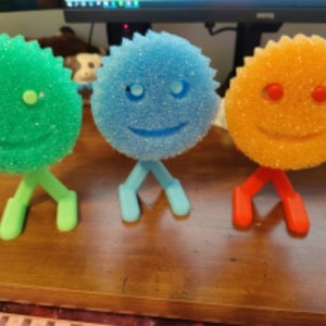 Holder Stand for Scrub Daddy Kitchen Sponge Holder Organizer | Kitchen Counter Sponge Stand Scrubbing Sponge Drying Rack Dish Sponge Holder