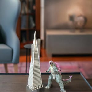 Transamerica Pyramid 3D Model | San Francisco Architectural Landmark | Detailed Desk Display | Iconic Cityscape Sculpture