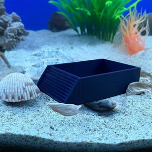 Hermit Crab Pool with Textured Ramp | Crabitat Water Dish | Pet Saltwater Freshwater Bath | Aquarium Soaking Dish