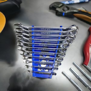 Craftsman Wrench Organizer | Tool Box Organizer | Mechanic Tool Holder | Wrench Storage Rack | Garage Organization | Workshop Tool Organizer