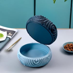 Waterdrop Stackable Bowls: Modern Desk Organizer, Nesting Tray Set