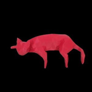 Low Poly Sleepy Cat Figurine | Modern Cat Sculpture | Minimalist Pet Decor | Cat Lover Gift | 3D Printed Art | Piano Keyboard Decor | Desk