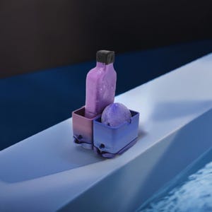 Modular Shower Soap Holder with Drain | Eco Hard Shampoo Bar Station | Bathroom Organizer | Custom Snap Together System