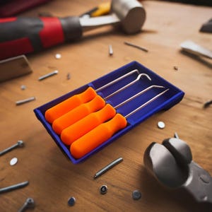 Harbor Freight Pick Set Organizer: 4-Piece Tool Storage