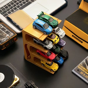 Toy Car Display - Wall-Mounted Organizer for Collectible Cars