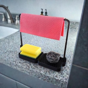 2-Tier Kitchen Sink Organizer: Sponge and Cloth Holder