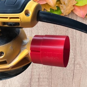 DeWalt Sander Vacuum Adapter | Dust Collection for DWE6423 | 2-1/8&quot; & 2-1/4&quot; OD | Shop Vac Attachment | Random Orbit Sander Accessory