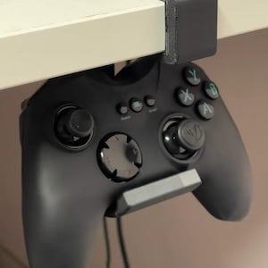 Under Desk Controller Holder | Gaming Headphone Stand | Desk Clip Organizer | Cable Management | Gaming Accessory